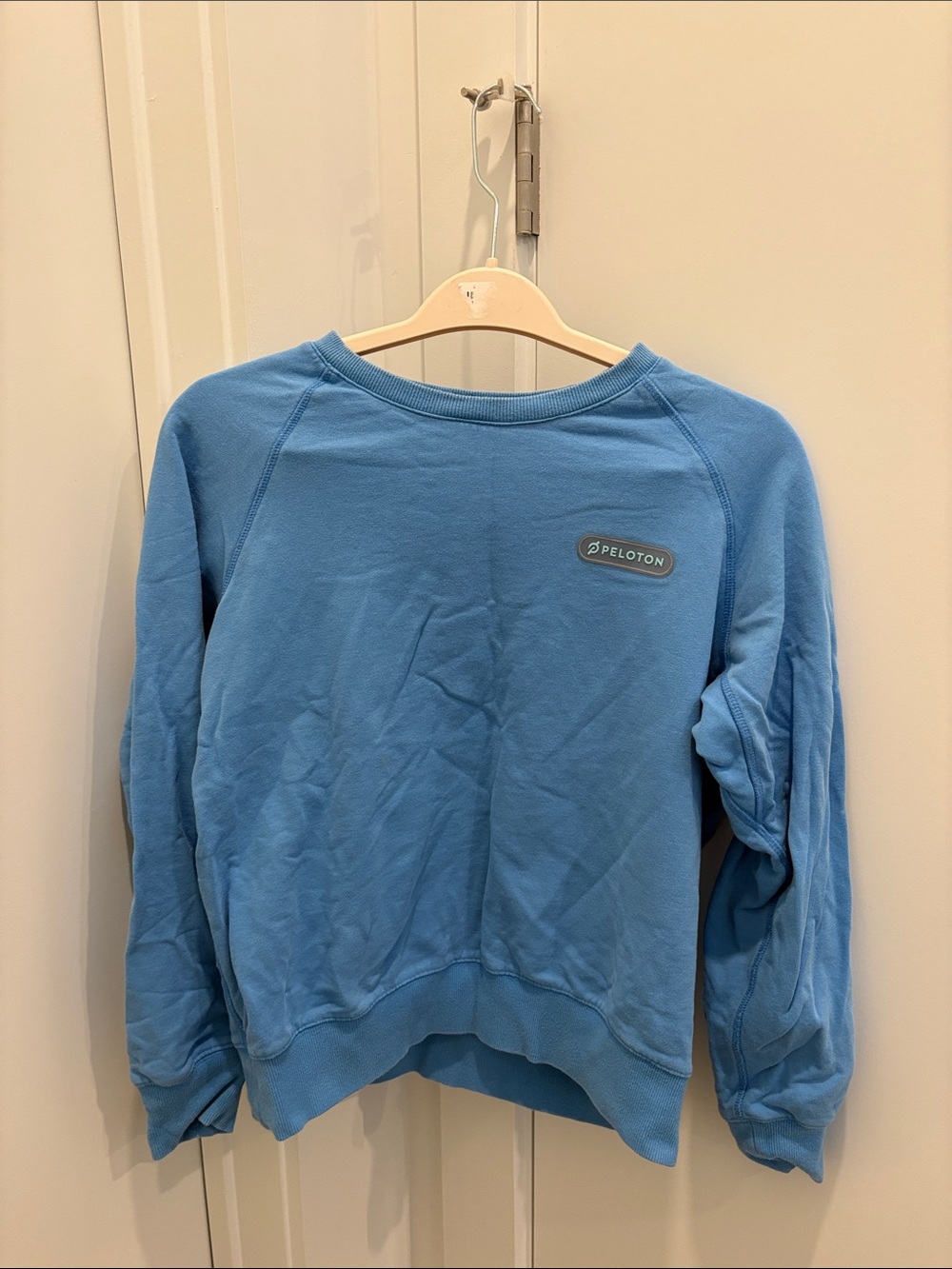 Peloton Light Blue Crewneck Pullover Sweatshirt medium